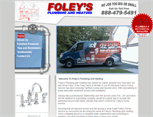 Tablet Screenshot of foleysplumbingandheating.com